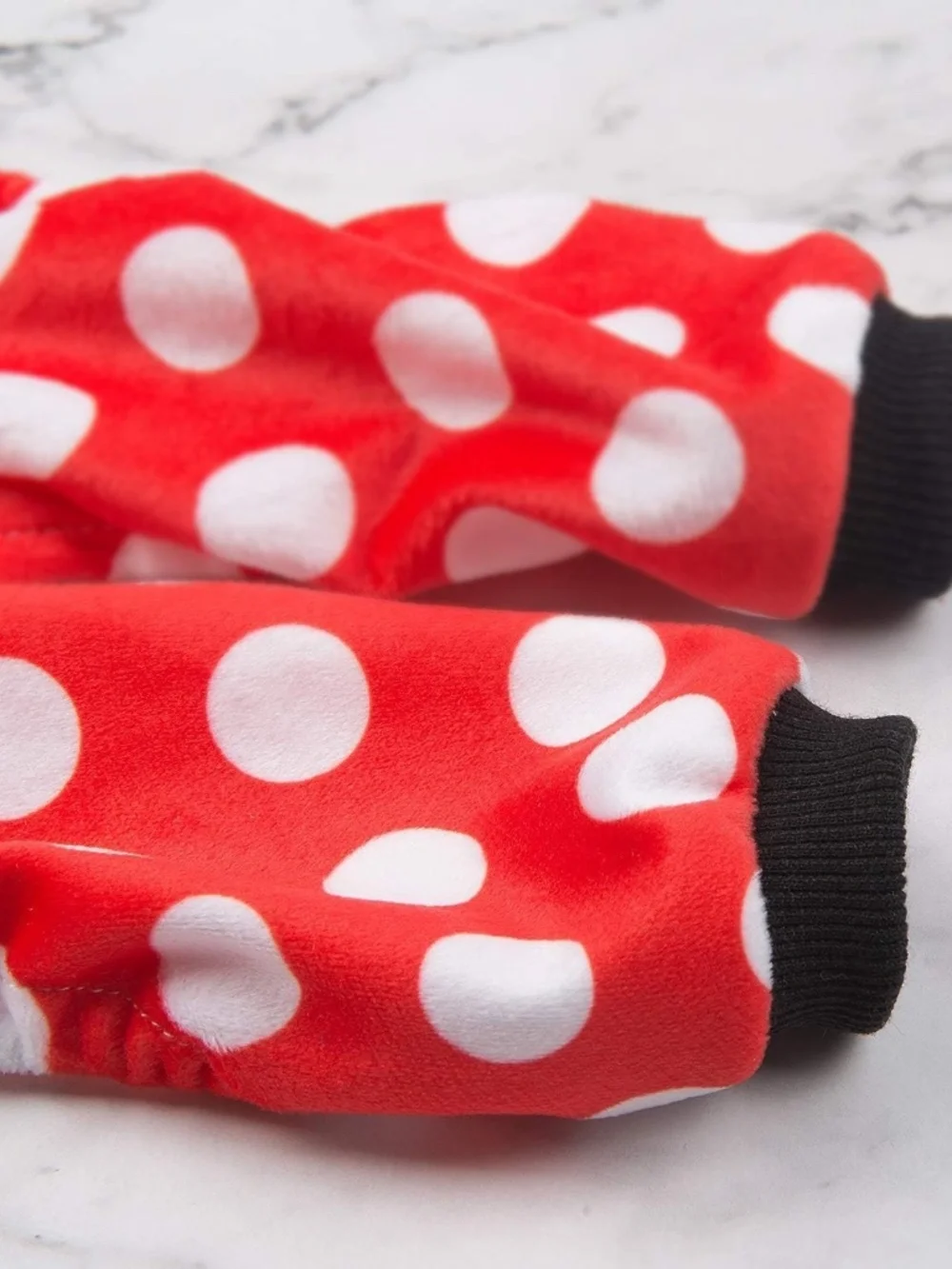 CuteBone Red Polka Dot Dog Pajamas Small Puppy Onesie NWOT